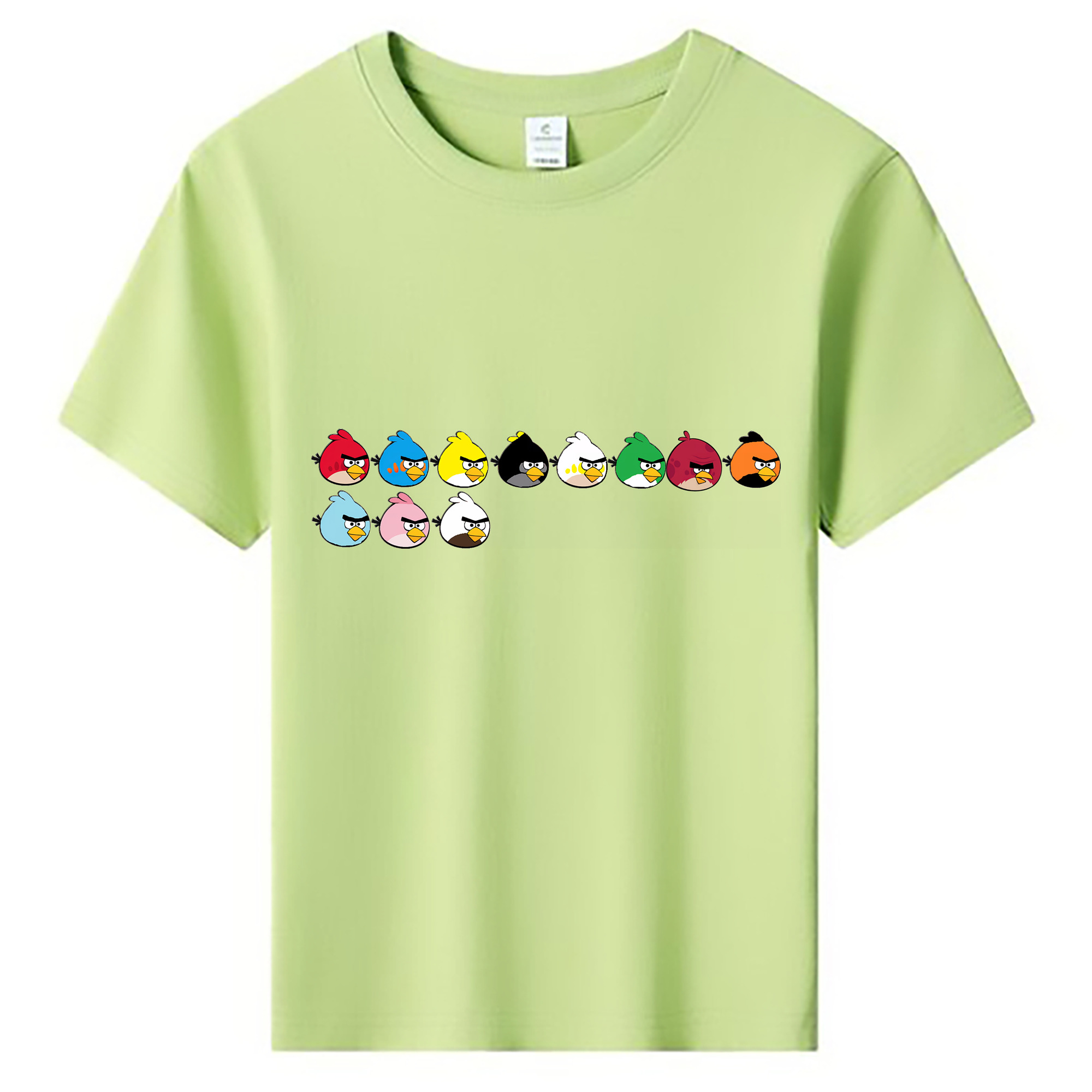 （画像用） Angry Birds アングリーバード 綿100％キッズTシャツ（フロントプリント）